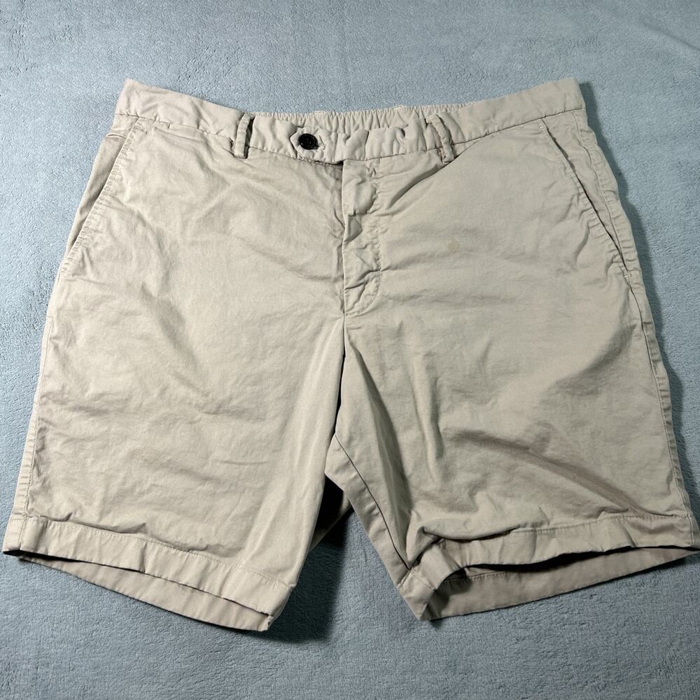 Suit Supply Tessuti Sondrio Porto Shorts Mens 50 34x7 Chino Khakis Professional